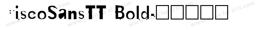 CiscoSansTT Bold字体转换
